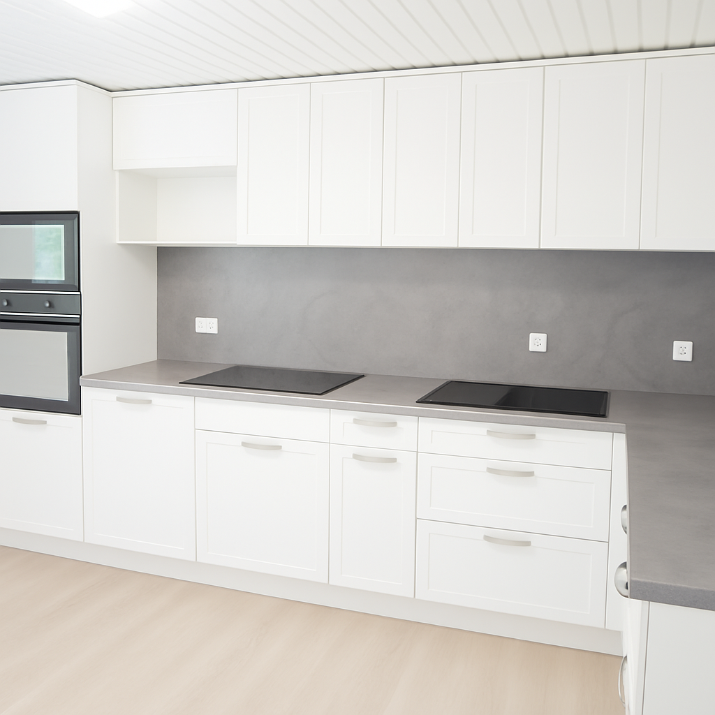 Kuchyň s fóliovanými dvířky