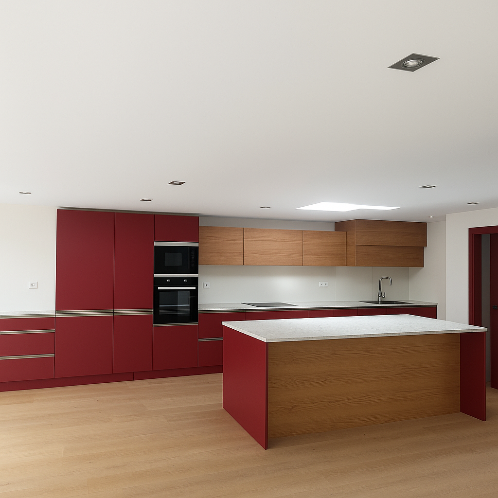 Velká kuchyň s ostrůvkem