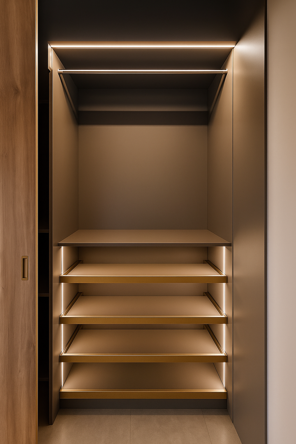 Skříň se skleněnými čely