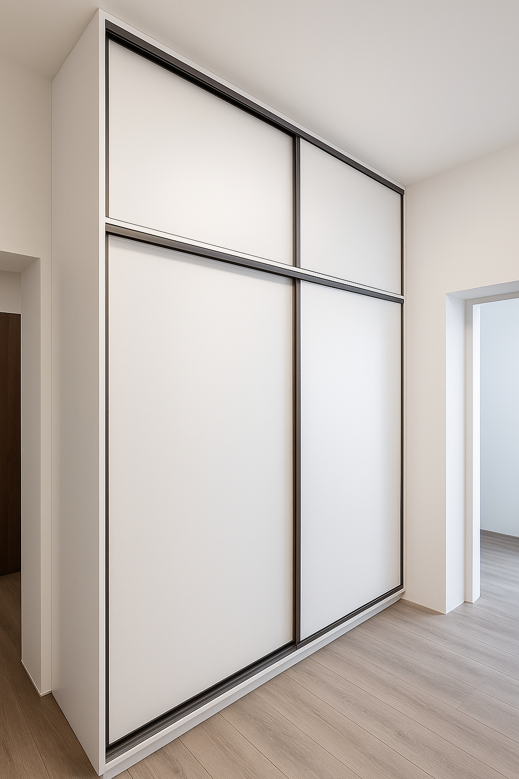 Bílá skříň s nádstavci